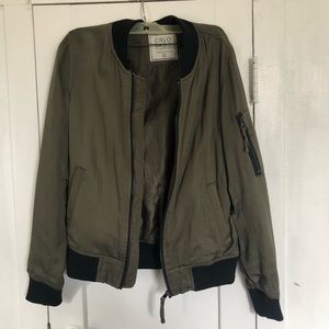 Cielo Basic Olive Bomber Jacket